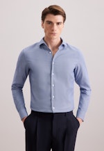 Slim Chemise d'affaires Structure in Bleu Foncé |  Seidensticker Onlineshop