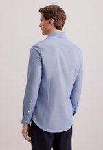 Slim Business Hemd Struktur in Dunkelblau |  Seidensticker Onlineshop