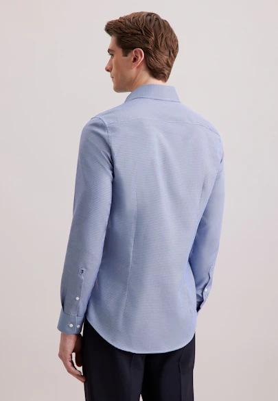 Slim Business shirt Structure in Dunkelblau |  Seidensticker Onlineshop