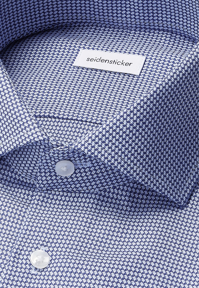 Slim Business Hemd Struktur in Dunkelblau |  Seidensticker Onlineshop