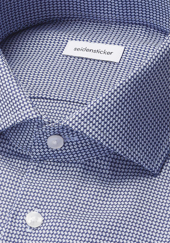 Slim Chemise d'affaires Structure dans Bleu Foncé | Boutique en ligne Seidensticker