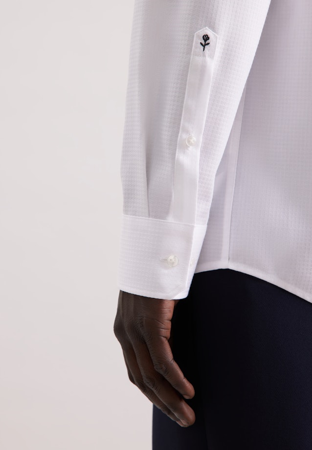 Regular Business shirt Pepita in Weiß |  Seidensticker Onlineshop
