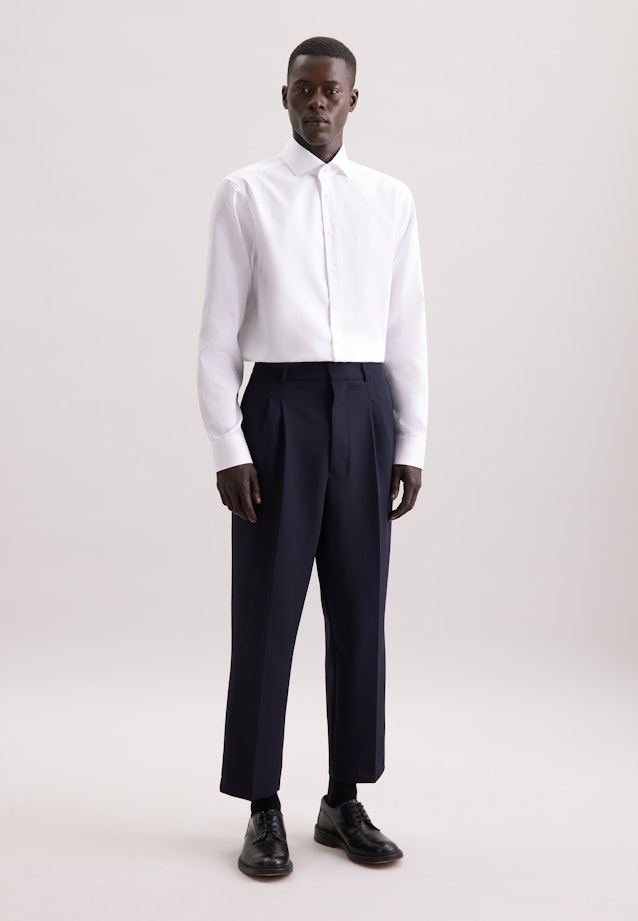 Regular Business shirt Pepita in Weiß |  Seidensticker Onlineshop