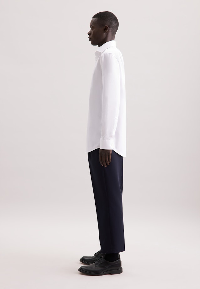 Regular Business shirt Pepita in Weiß |  Seidensticker Onlineshop