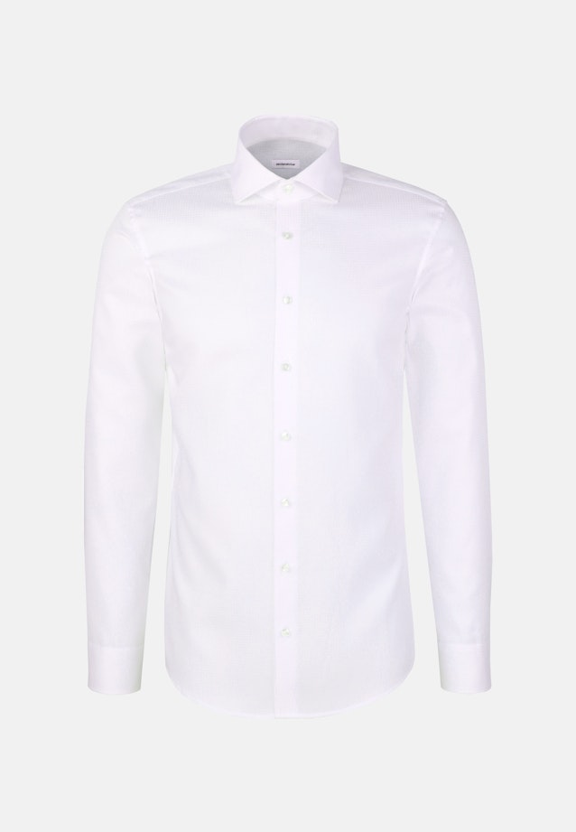 Regular Business Hemd Pepita in Weiß |  Seidensticker Onlineshop