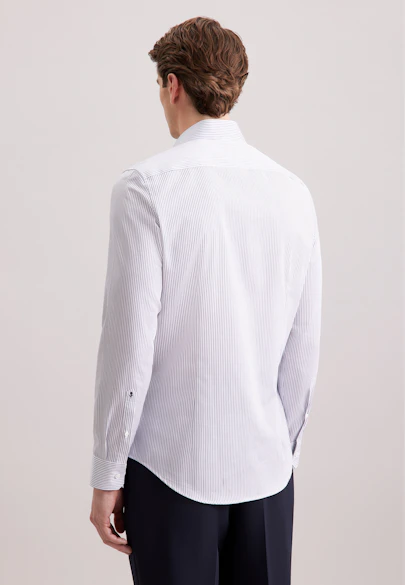 Slim Business Hemd Gestreift in Dunkelblau |  Seidensticker Onlineshop