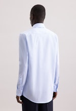 Regular Business shirt Stripes in Mittelblau |  Seidensticker Onlineshop