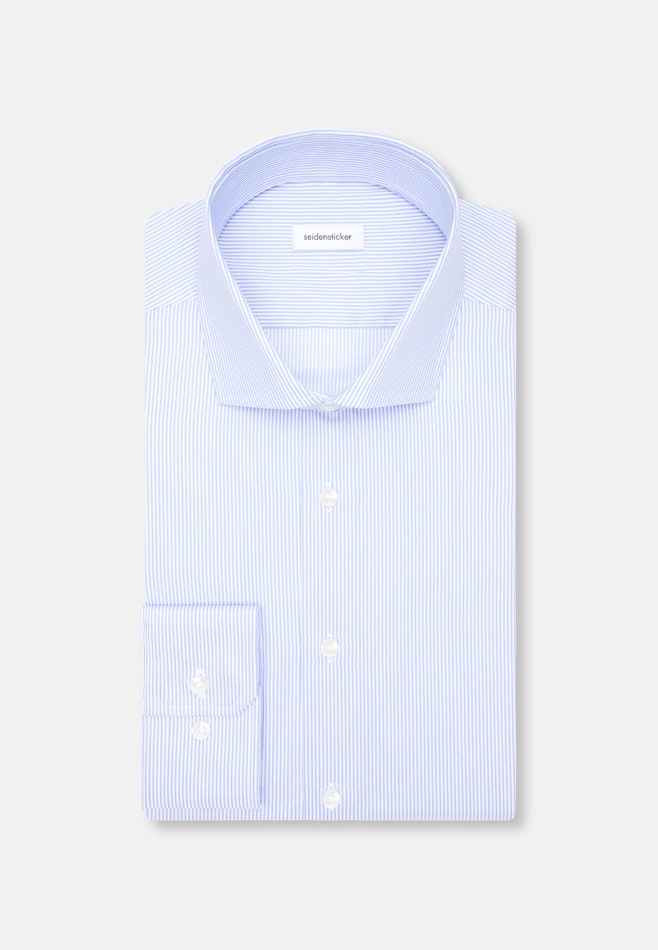 Regular Chemise d'affaires Rayures dans Bleu Moyen | Boutique en ligne Seidensticker