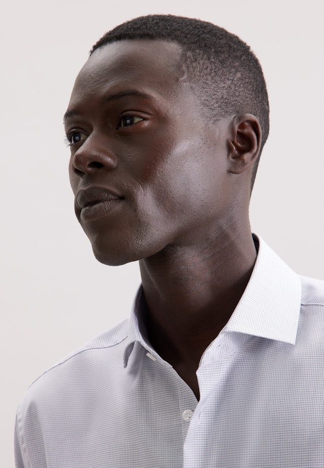 Regular Business shirt Check in Dunkelblau |  Seidensticker Onlineshop