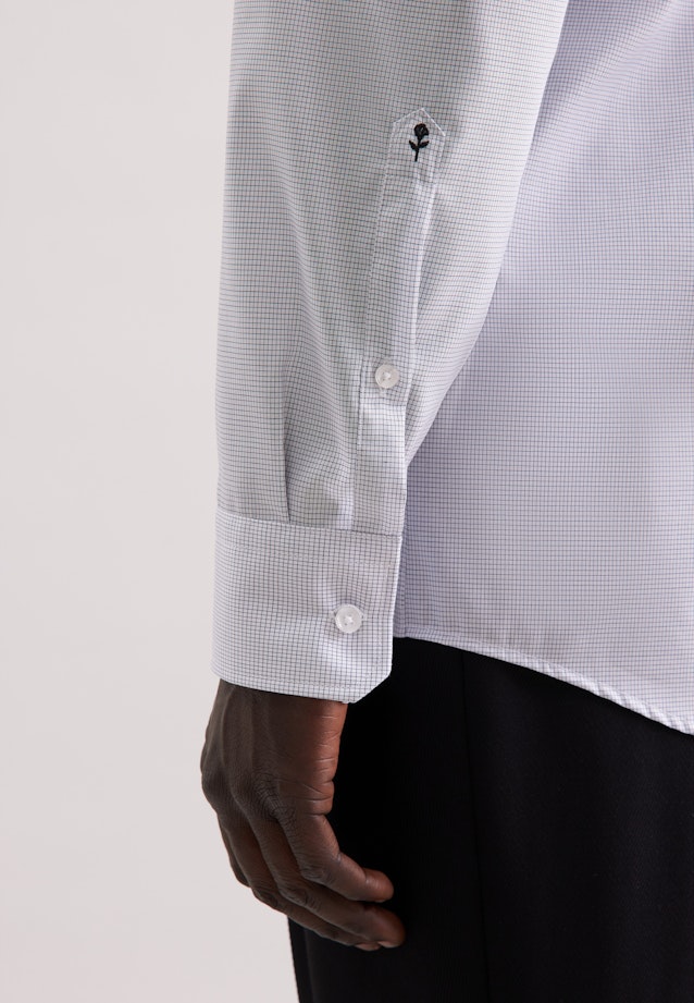 Regular Business shirt Check in Dunkelblau |  Seidensticker Onlineshop