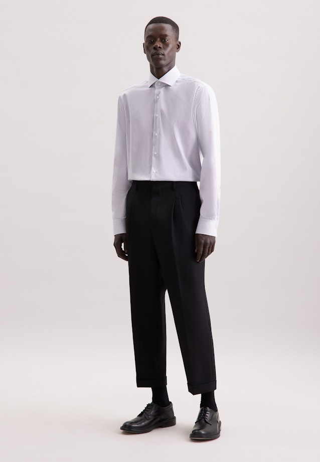 Regular Business shirt Check in Dunkelblau |  Seidensticker Onlineshop