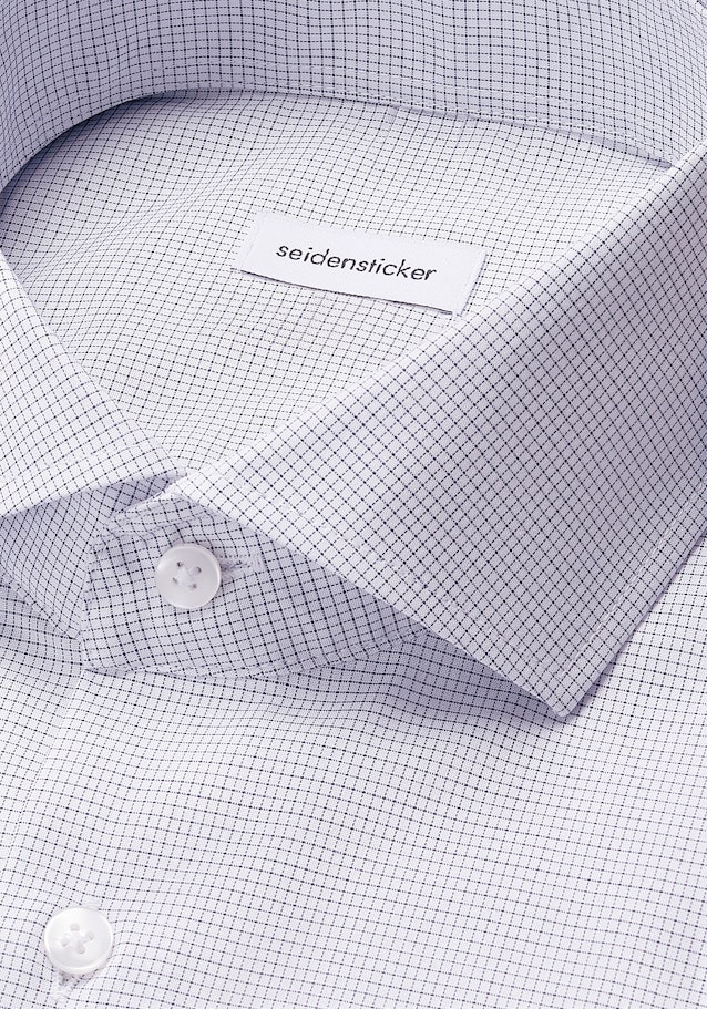 Regular Business Hemd Karo in Dunkelblau | Seidensticker Onlineshop