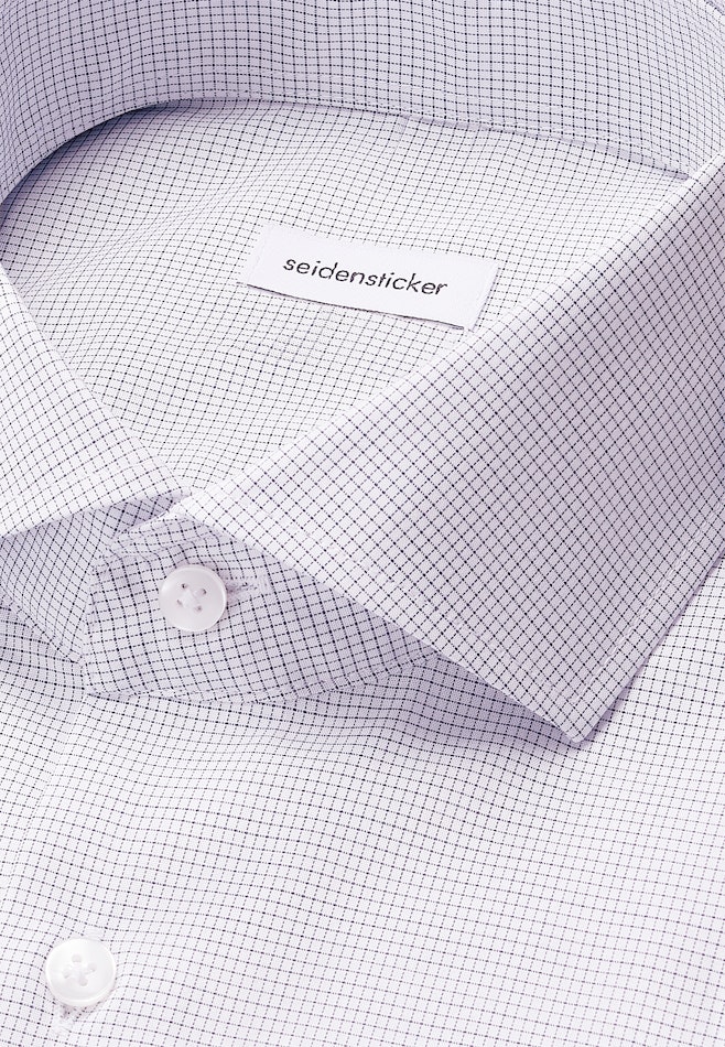 Regular Chemise d'affaires carreaux dans Bleu Foncé | Boutique en ligne Seidensticker