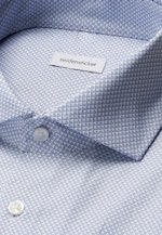 Regular Business Hemd Druck in Mittelblau |  Seidensticker Onlineshop