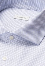 Regular Business Hemd Druck in Mittelblau |  Seidensticker Onlineshop