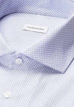 Regular Business Hemd Druck in Mittelblau |  Seidensticker Onlineshop