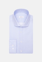 Regular Business Hemd Druck in Mittelblau |  Seidensticker Onlineshop