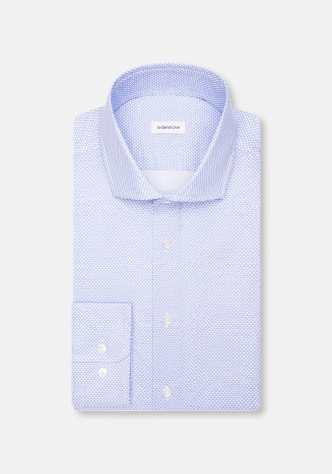 Regular Chemise d'affaires Imprimé dans Bleu Moyen | Boutique en ligne Seidensticker