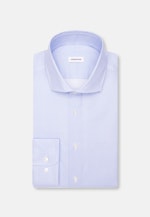 Regular Business Hemd Druck in Mittelblau |  Seidensticker Onlineshop