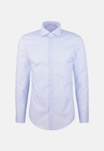 Regular Business shirt Print in Mittelblau |  Seidensticker Onlineshop