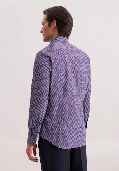 Regular Chemise d'affaires Imprimé in Lilas |  Seidensticker Onlineshop