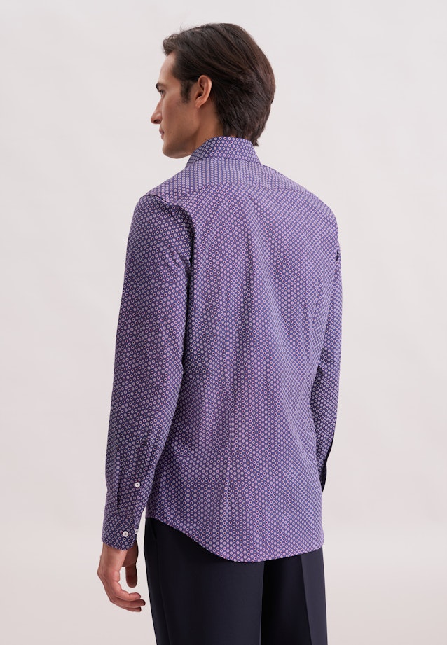 Regular Chemise d'affaires Imprimé in Lilas |  Seidensticker Onlineshop