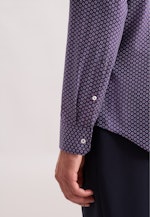 Regular Business Hemd Druck in Lila |  Seidensticker Onlineshop