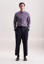 Regular Business shirt Print in Lila |  Seidensticker Onlineshop