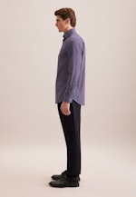 Regular Business shirt Print in Lila |  Seidensticker Onlineshop