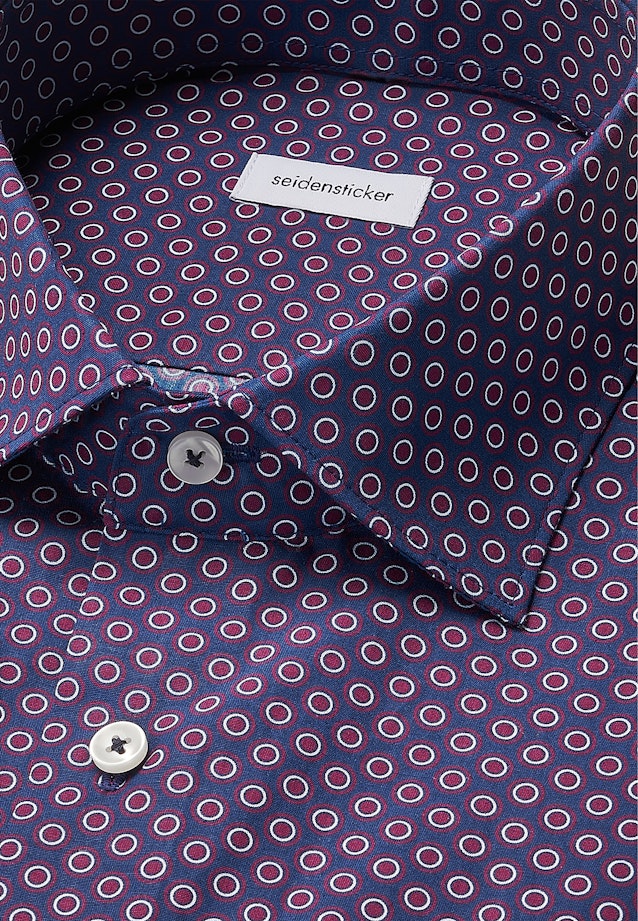 Regular Business shirt Print in Lila |  Seidensticker Onlineshop