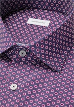Regular Business Hemd Druck in Lila |  Seidensticker Onlineshop