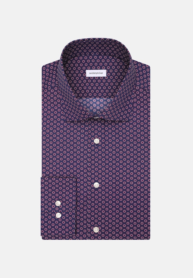 Regular Business shirt Print in Lila |  Seidensticker Onlineshop