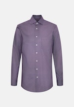 Regular Business shirt Print in Lila |  Seidensticker Onlineshop