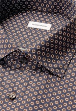 Regular Business Hemd Druck in Braun |  Seidensticker Onlineshop