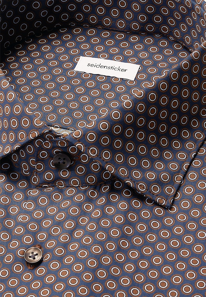 Regular Chemise d'affaires Imprimé dans Marron | Boutique en ligne Seidensticker