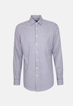 Regular Flanellhemd Karo in Dunkelblau |  Seidensticker Onlineshop