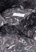 Regular Chemise en flanelle Floral in Gris |  Seidensticker Onlineshop