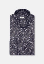 Regular Flanellhemd Geblümt in Grau |  Seidensticker Onlineshop