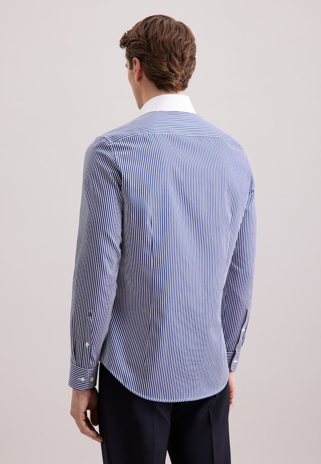 Slim Business Hemd Gestreift in Dunkelblau |  Seidensticker Onlineshop