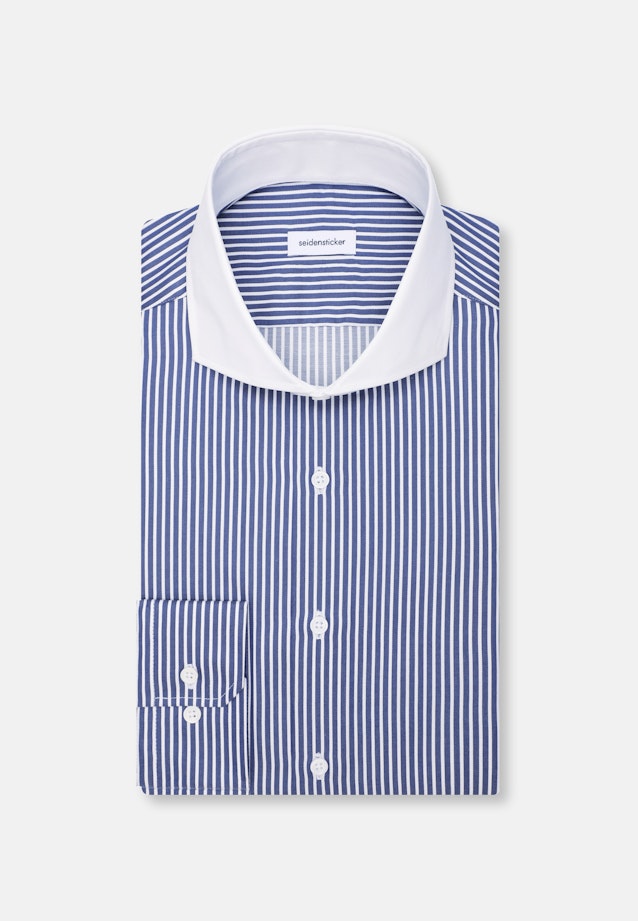 Slim Business Hemd Gestreift in Dunkelblau |  Seidensticker Onlineshop