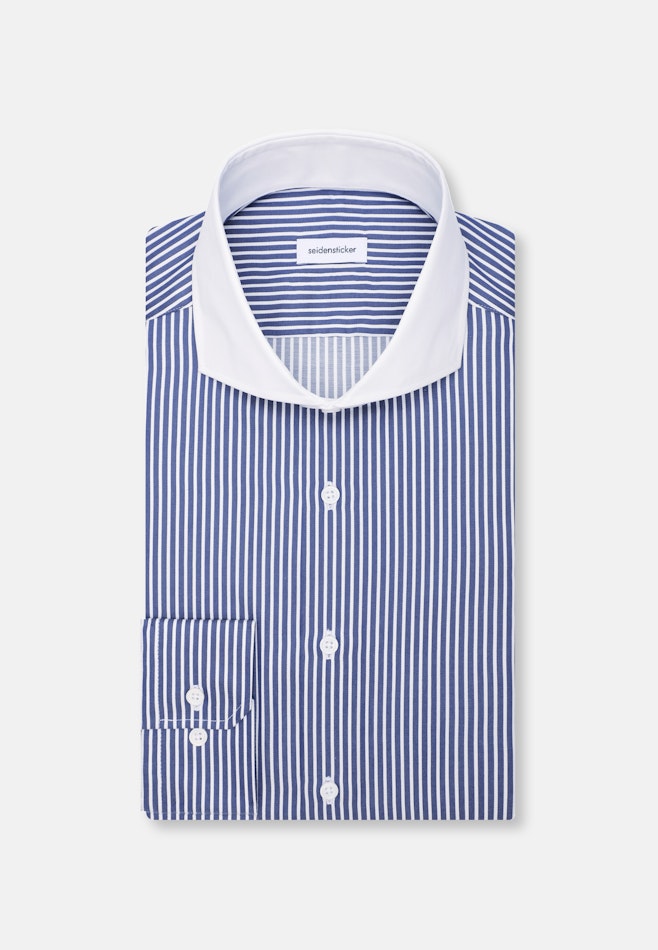 Slim Business Hemd Gestreift in Dunkelblau | Seidensticker Onlineshop