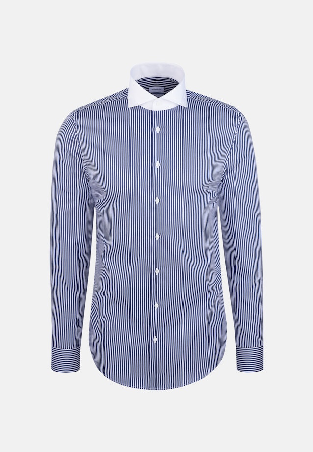 Slim Business Hemd Gestreift in Dunkelblau |  Seidensticker Onlineshop