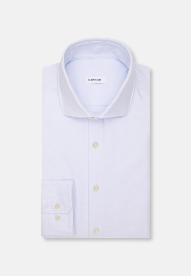 Slim Chemise décontractée Uni dans Bleu Clair | Boutique en ligne Seidensticker