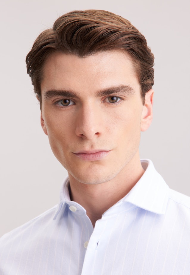 Slim Chemise décontractée Rayures in Bleu Clair |  Seidensticker Onlineshop