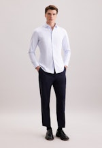 Slim Chemise décontractée Rayures in Bleu Clair |  Seidensticker Onlineshop