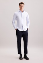 Slim Chemise décontractée Rayures in Bleu Clair |  Seidensticker Onlineshop