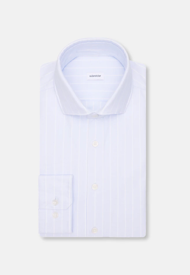 Slim Chemise décontractée Rayures dans Bleu Clair | Boutique en ligne Seidensticker
