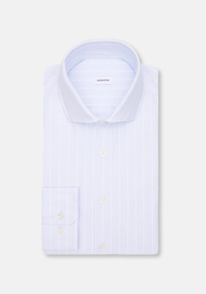 Slim Chemise décontractée Rayures dans Bleu Clair | Boutique en ligne Seidensticker