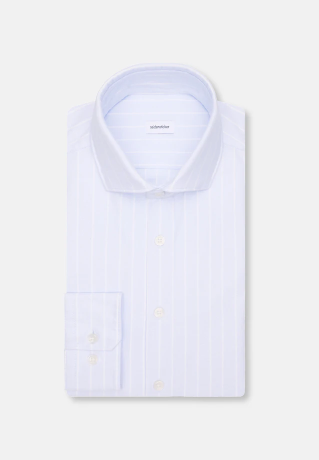 Slim Chemise décontractée Rayures in Bleu Clair |  Seidensticker Onlineshop