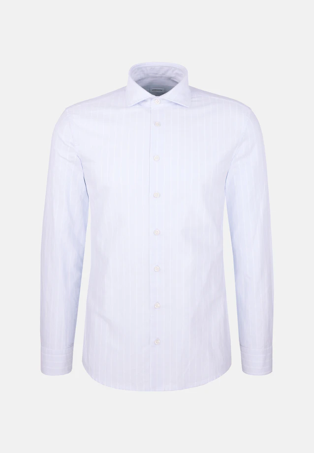 Slim Chemise décontractée Rayures in Bleu Clair |  Seidensticker Onlineshop